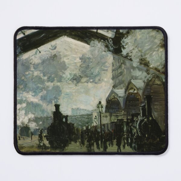 Item preview, Saint Lazare Station 1877 by Claude Monet designed and sold by GabyddAlessandr.