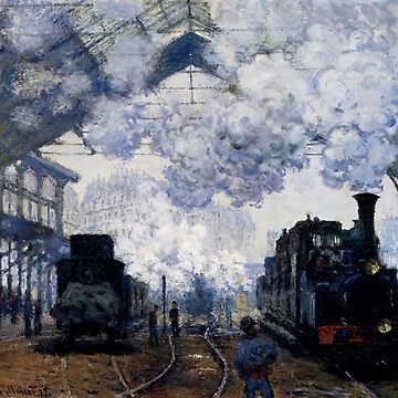 Artwork thumbnail, Saint Lazare Station Exterior   1876 by Claude Monet by GabyddAlessandr