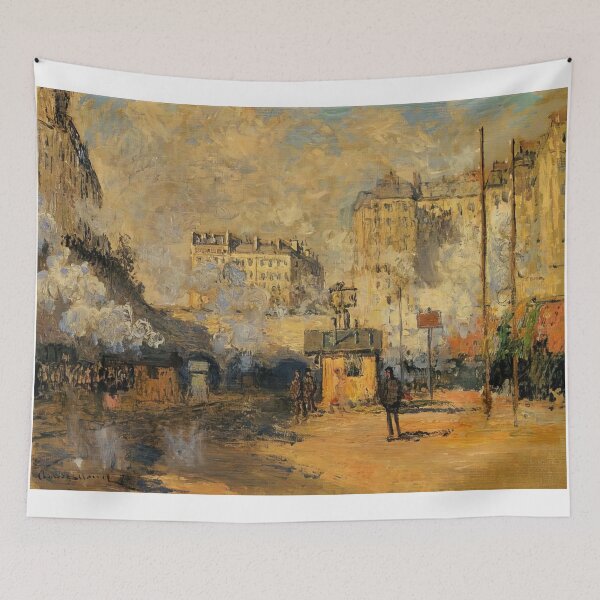 Item preview, Saint Lazare Station Sunlight Effect   1877 by Claude Monet designed and sold by GabyddAlessandr.