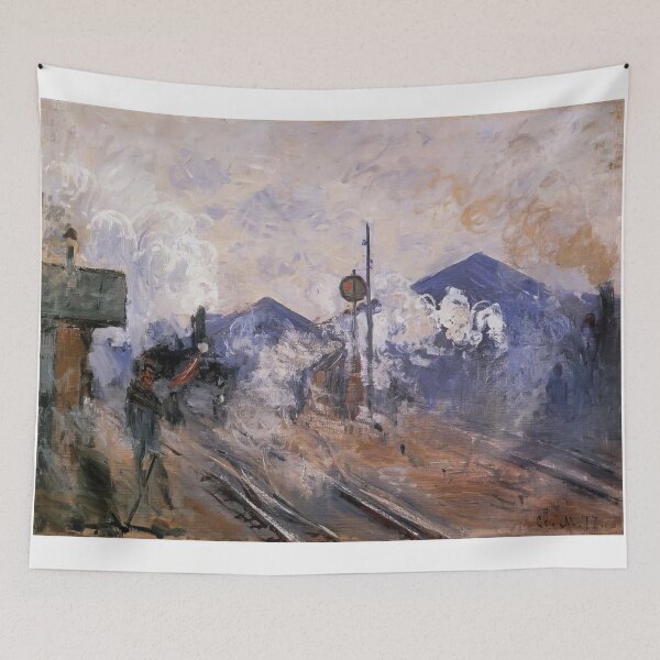 Item preview, Saint Lazare Station Track Coming out   1877 by Claude Monet designed and sold by GabyddAlessandr.