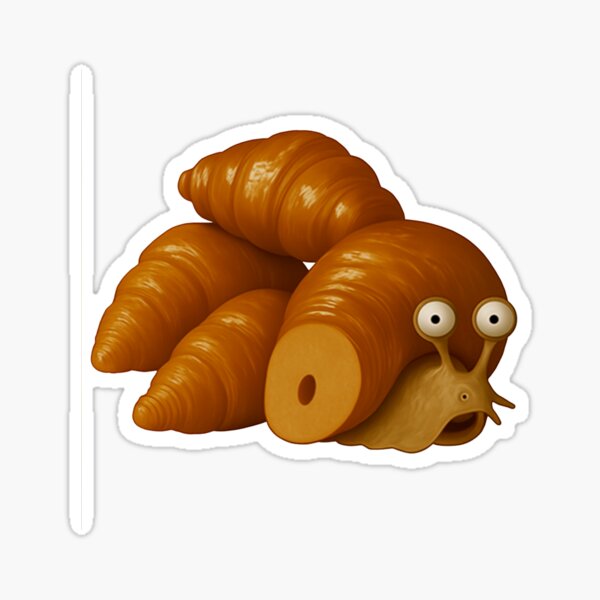 Item preview, Croissant Snail Surprise designed and sold by TeeCraftTeeCo.