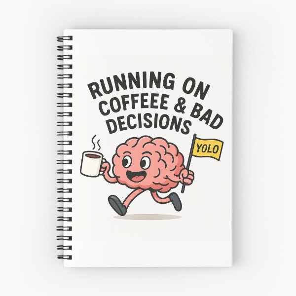 Item preview, Running on Coffee & Bad Decisions designed and sold by CyangProduct.