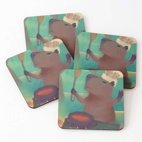 Item preview, capybara making a delicious tomato soup designed and sold by guilhernunes.