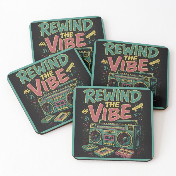 Item preview, Rewind the Vibe Retro 80s Boombox Graphic designed and sold by Stickteez.