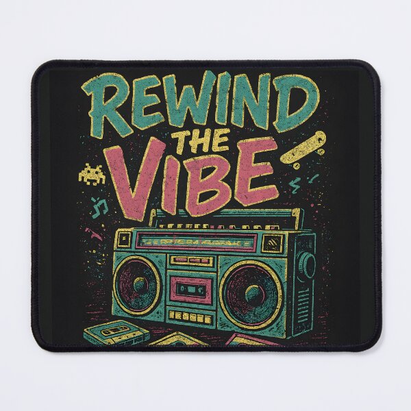 Item preview, Rewind the Vibe Retro 80s Boombox Graphic designed and sold by Stickteez.