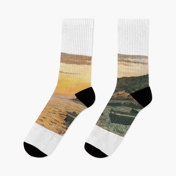 Item preview, Seacoast at Saint Adresse Sunset   1864 by Claude Monet designed and sold by GabyddAlessandr.