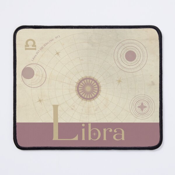 Item preview, Libra Zodiac Mousepad designed and sold by Fen & Feathers.