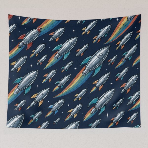 Item preview, Retro Rocket Blast-Off Gear designed and sold by CleverCulture.