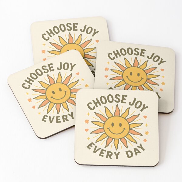Item preview, Choose Joy Every Day Retro Sunshine Graphic designed and sold by Stickteez.
