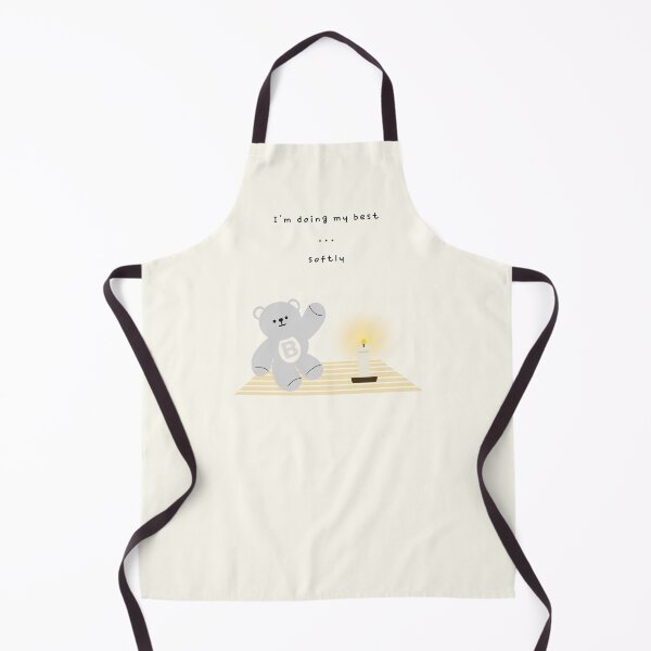 Item preview, I’m Doing My Best, Softly – Gentle Bear Mood ( Cream Background ) designed and sold by mintmono-studio.