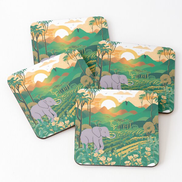 Item preview, cute elephant line drawing designed and sold by Lunattern.