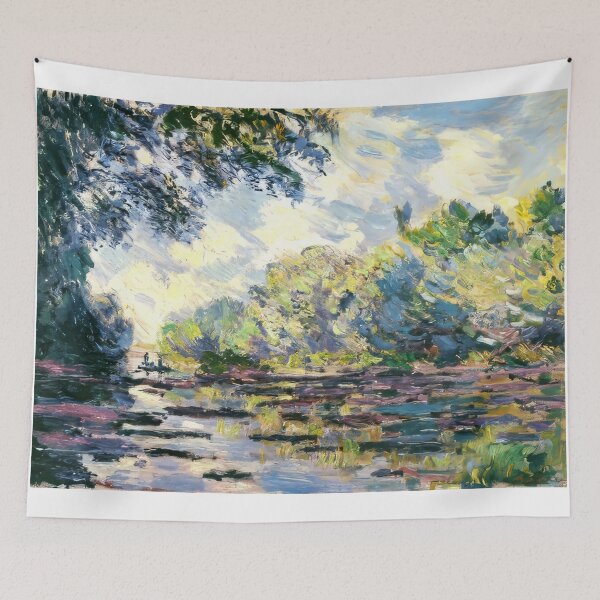 Item preview, Section of the Seine near Giverny   1885 by Claude Monet designed and sold by GabyddAlessandr.