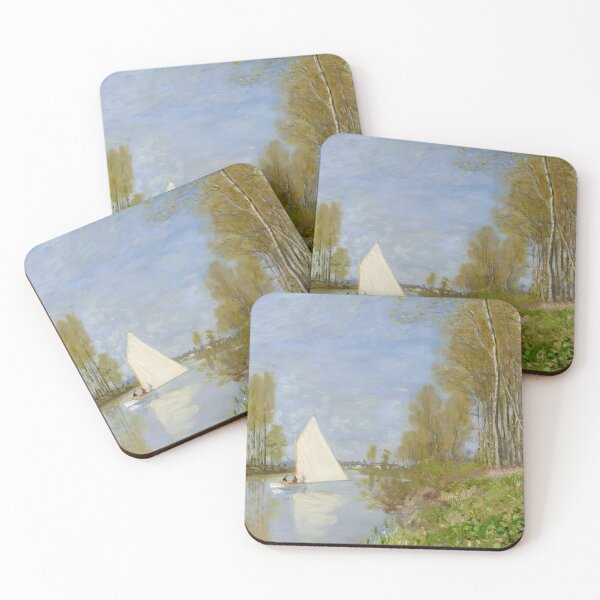 Item preview, Small Boat on the Small Branch of the Seine at Argenteuil   1872by Claude Monet designed and sold by GabyddAlessandr.