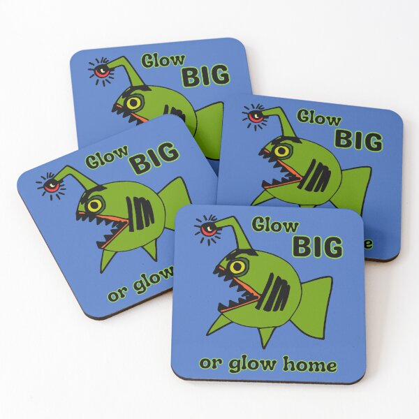 Item preview, "Glow big or glow home" Anglerfish by Everything Eli designed and sold by EverythingEli.