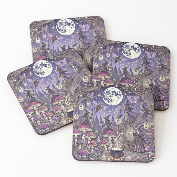 Item preview, Moonlight Mischief: Witches’ Yule Gathering designed and sold by Dream Bloom Gallery.