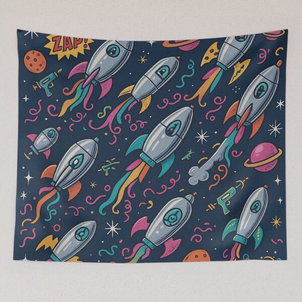 Item preview, Retro Rocket Blast-Off Gear designed and sold by CleverCulture.
