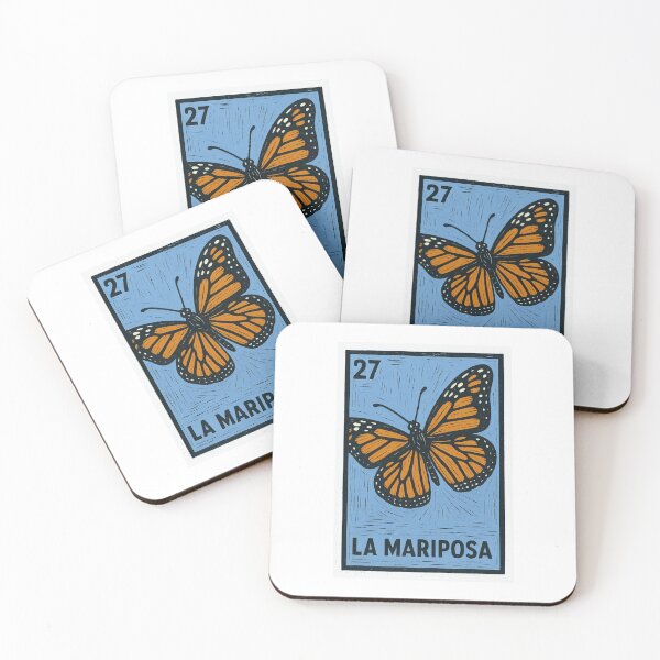 Item preview, Mexican Lottery Card The Butterfly La Mariposa designed and sold by retrographics.