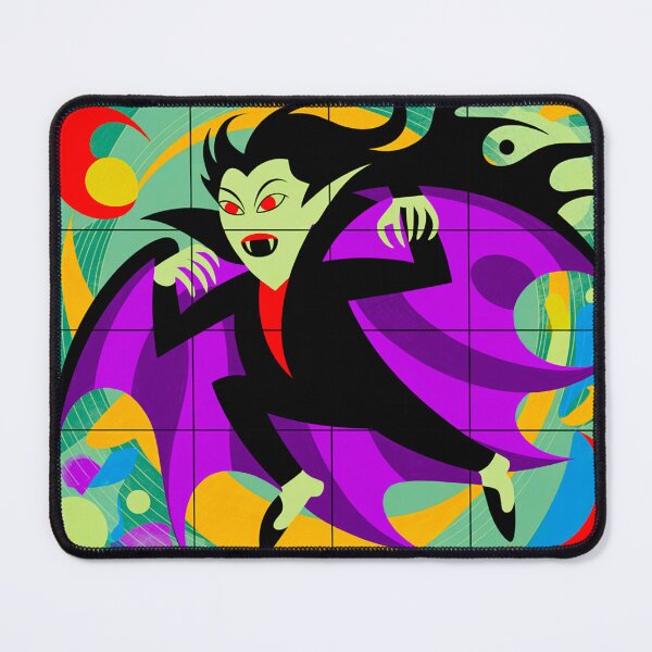 Item preview, Retro Vampire Tile Mural designed and sold by Sublime Studio graphics.
