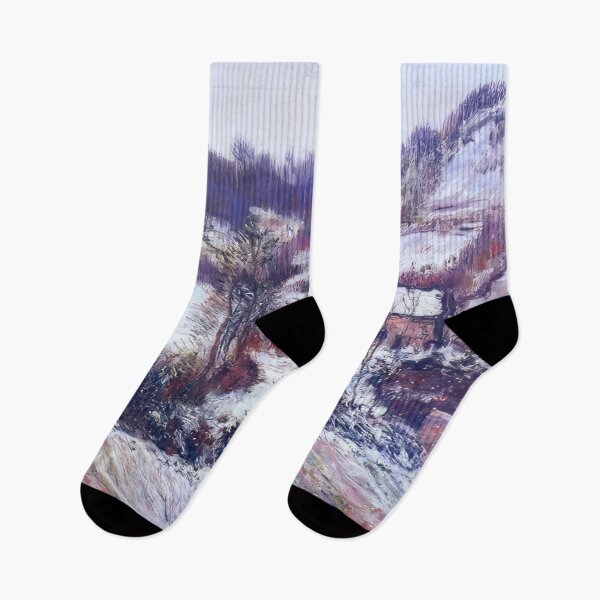 Item preview, Snow Effect at Falaise   1886 by Claude Monet designed and sold by GabyddAlessandr.
