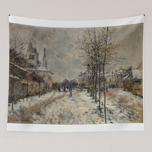 Item preview, Snow Effect The Boulevard de Pontoise at Argenteuil   1875 by Claude Monet designed and sold by GabyddAlessandr.
