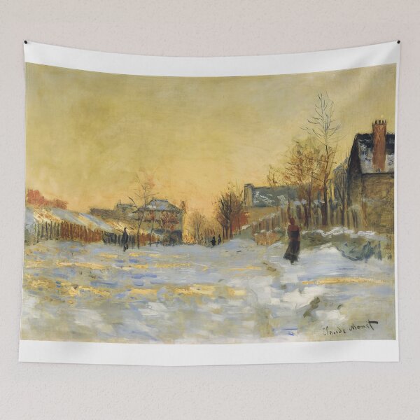 Item preview, Snow Effect The Street in Argentuil   1875 by Claude Monet designed and sold by GabyddAlessandr.