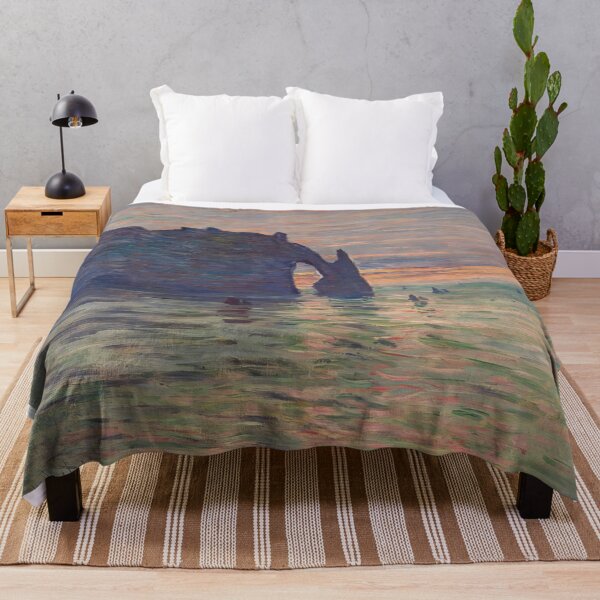 Item preview, Soleil couchant à Étretat   1883 by Claude Monet designed and sold by GabyddAlessandr.