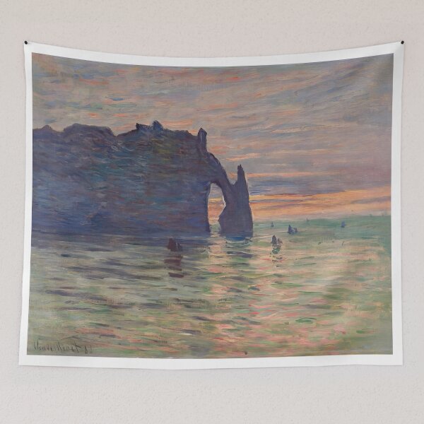 Item preview, Soleil couchant à Étretat   1883 by Claude Monet designed and sold by GabyddAlessandr.
