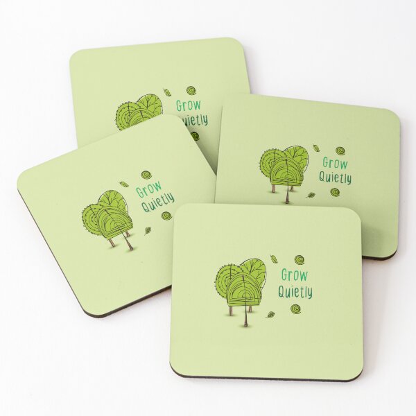 Item preview, Grow Quietly Tree and hiking designed and sold by Sarcastic designs.