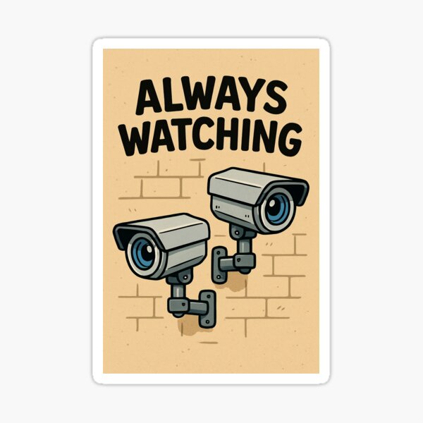 Item preview, Always Watching designed and sold by TekPunkStickers.
