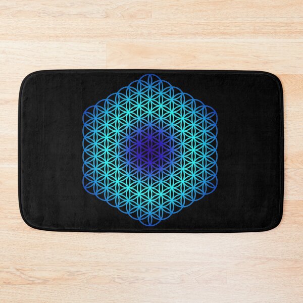 Item preview, Shades Of Blue Flower Of Life Sacred Geometry designed and sold by ChaosEmporium.