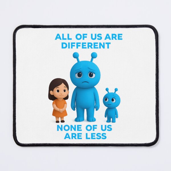 Item preview, All of Us Are Different | Alien Diversity Art designed and sold by MentalHealthMer.