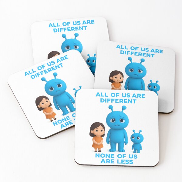 Item preview, All of Us Are Different | Alien Diversity Art designed and sold by MentalHealthMer.