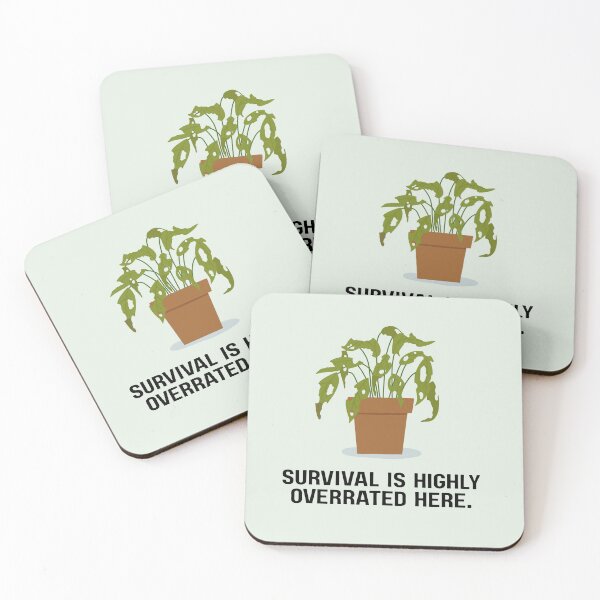 Item preview, Survival is Highly Overrated Here. designed and sold by Caffeine--Chaos.