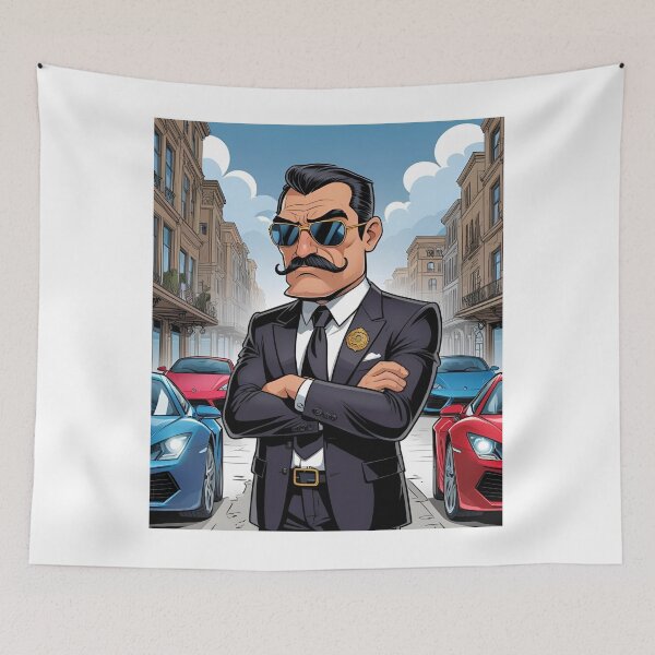 Item preview, Cartoon Mafia Boss – Choosing His Luxury Car designed and sold by O-SCH.