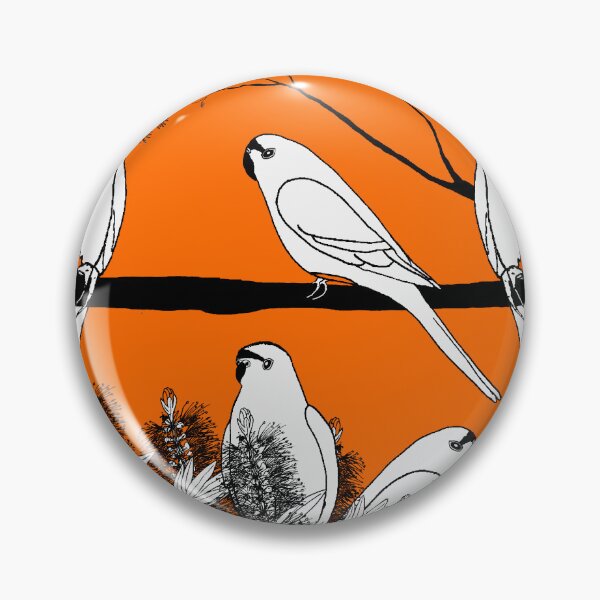 Item preview, Orange-bellied Parrots feeding designed and sold by topologydesign.