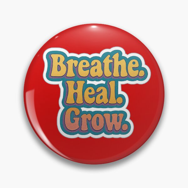 Item preview, Breath. Heal. Grow. – Self Care Affirmation Sticker designed and sold by Dreamprism.