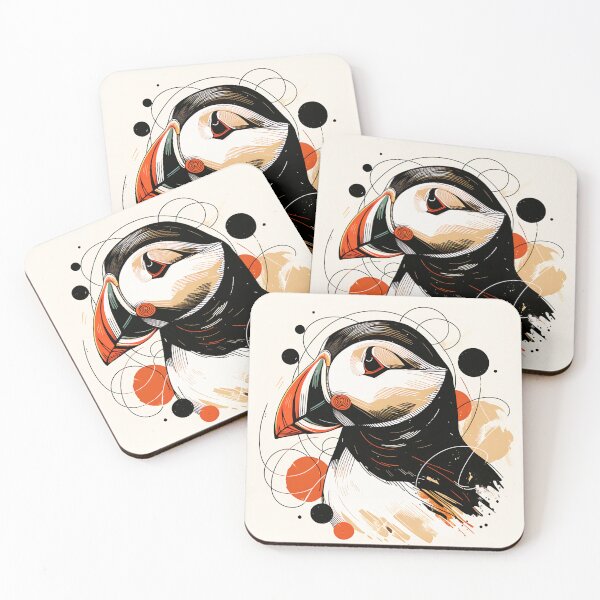 Item preview, Abstract Puffin Portrait designed and sold by TheAnimalZ00.