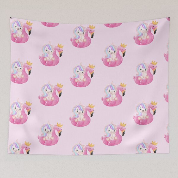 Item preview, Unicorn on a Pool Float designed and sold by AmyGibs.