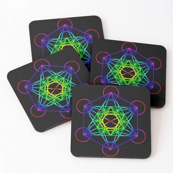 Item preview, Vibrant Metatron's Cube Sacred Geometry designed and sold by ChaosEmporium.