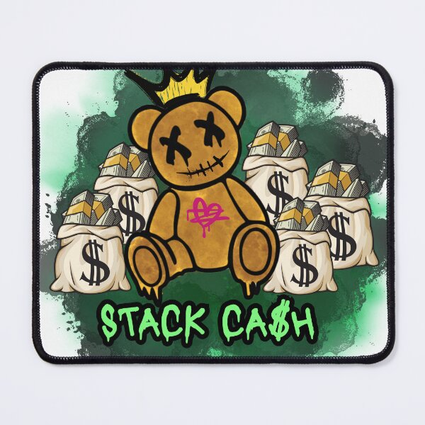 Item preview, Stack Ca$h Hustler Bear - Street Art Money Vibes designed and sold by StayLitDsgn.