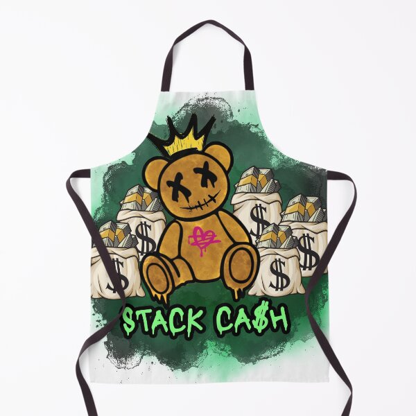 Item preview, Stack Ca$h Hustler Bear - Street Art Money Vibes designed and sold by StayLitDsgn.