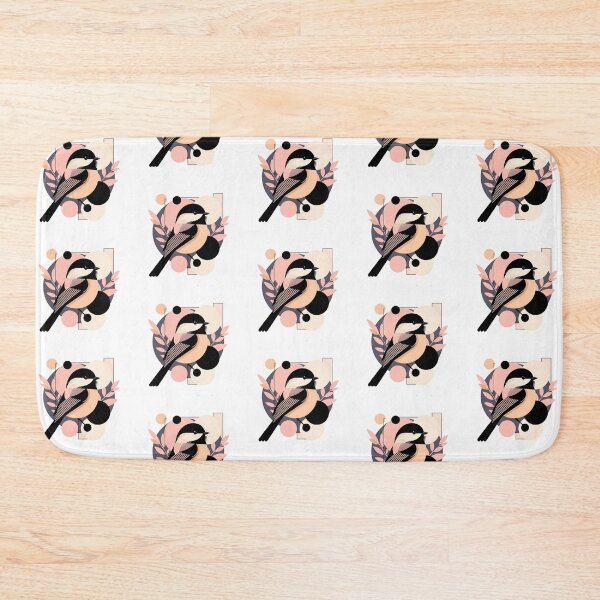 Item preview, Abstract Floral Black Capped Chickadee designed and sold by TheAnimalZ00.