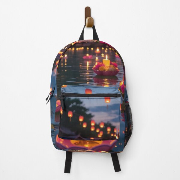 Item preview, Loy Krathong Night – Lantern & River Art designed and sold by Weeravatshop.