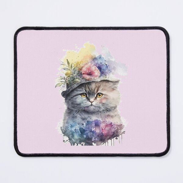 Item preview, Turkish Angora breed Cat flowers  designed and sold by amrichjimi.