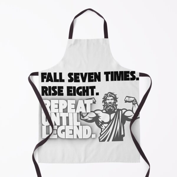 Item preview, Fall Seven Times Rise Eight – Motivational Quote Design designed and sold by TeeTantra.