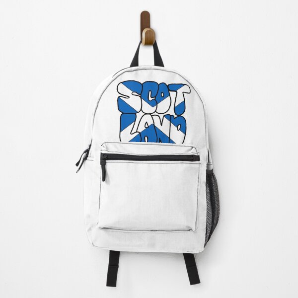 Item preview, Scottish Flag Retro Bubble Letters designed and sold by skybluepink studio.