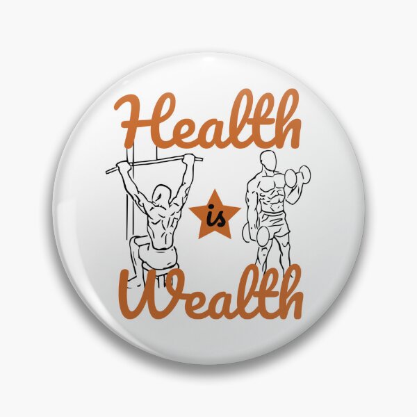Item preview, Health is Wealth 3/4 Orange design designed and sold by cicadaadams.