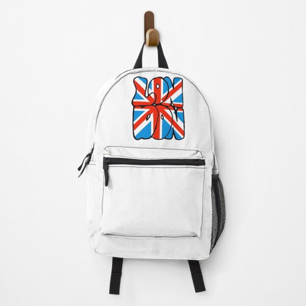 Item preview, London Union Jack Flag Retro Bubble Letters designed and sold by skybluepink studio.