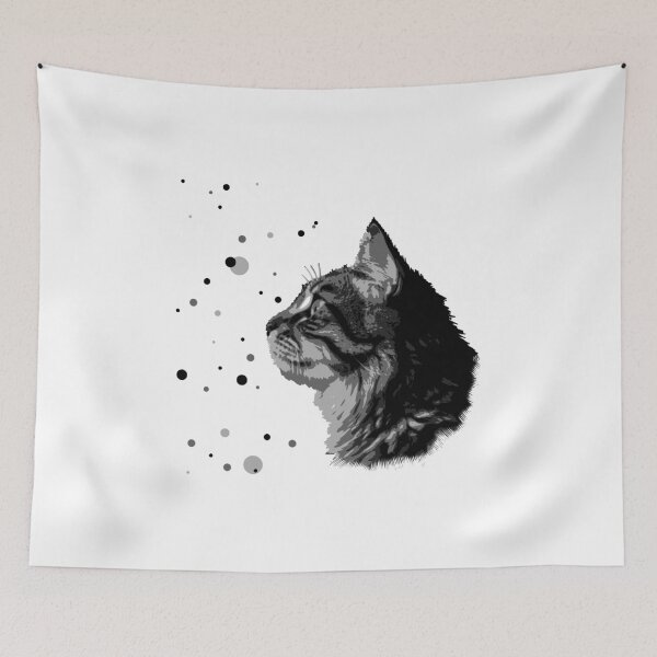 Item preview, Cute Cat Painting Y2K designed and sold by STRAWPOP DESIGNS.
