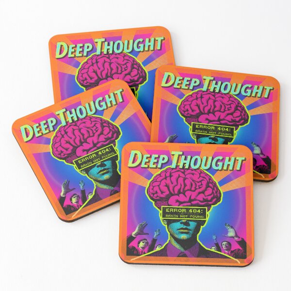 Item preview, Deep Thought – Error 404: Brain Not Found designed and sold by lulo-pez-art.